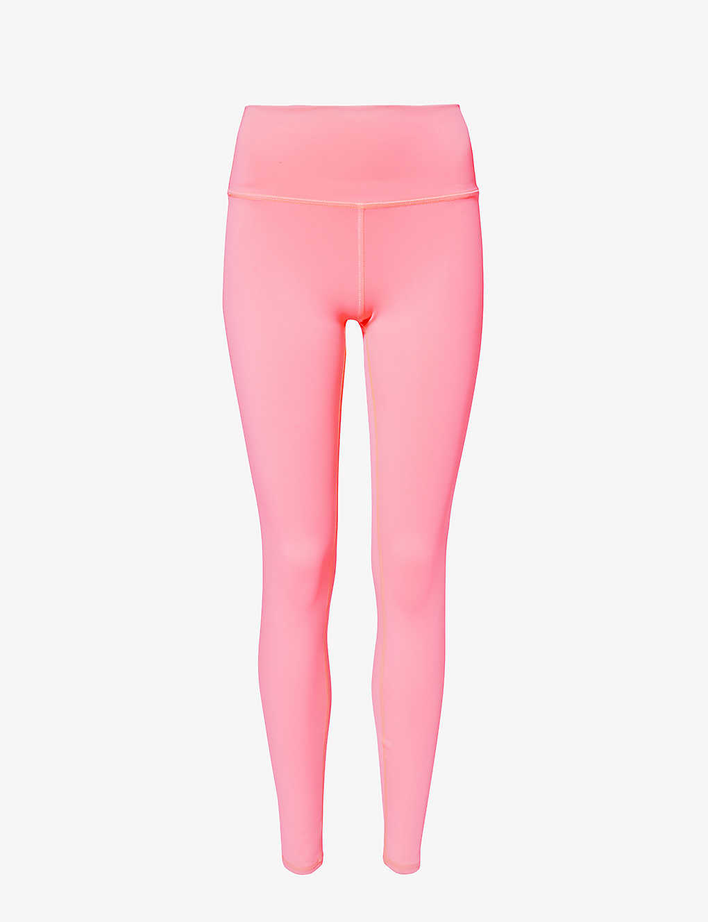Alo Yoga Womens Fluorescent Pink Coral Airlift High-rise Slim-leg Stretch-woven Leggings