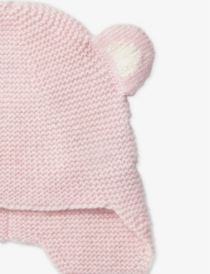 TROTTERS: Teddy newborn wool and cashmere-blend hat 0-9 months