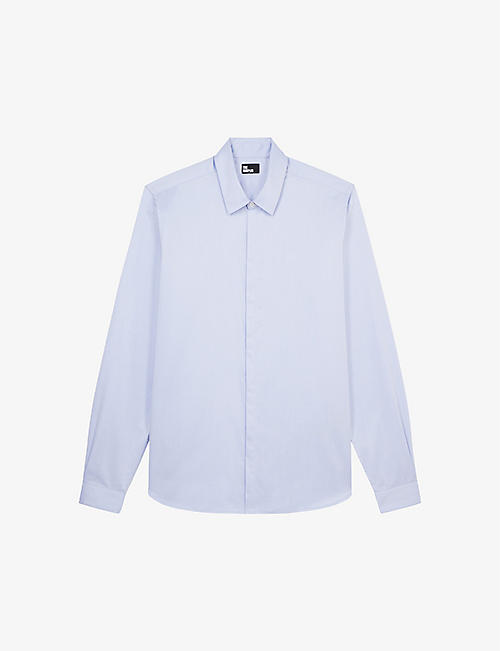 THE KOOPLES: Classic-fit spread-collar cotton-poplin shirt