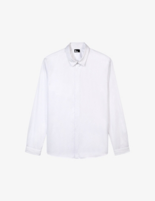 THE KOOPLES: Peal-button straight-cut cotton shirt