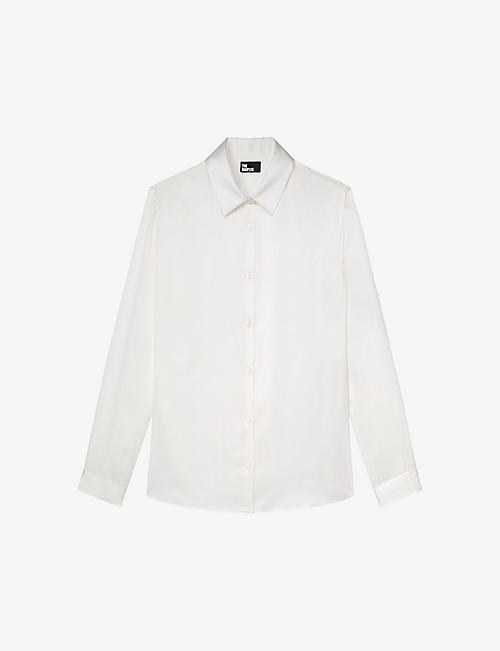 THE KOOPLES: Tonal-stitch relaxed-fit silk shirt