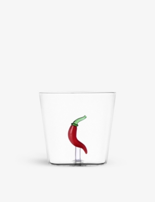 Ichendorf Vegetables Chili Pepper Borosilicate-glass Tumbler In White