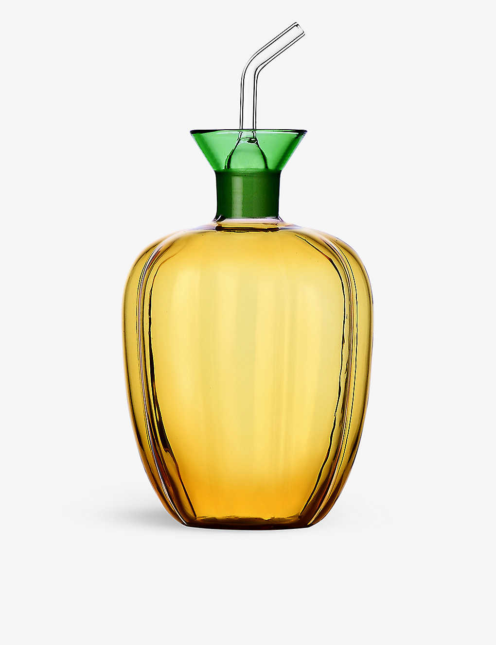 Ichendorf Vegetables Pepper Borosilicate-glass Oil Bottle 22cm In Yellow