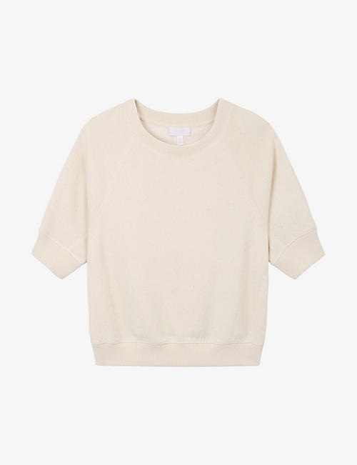 THE WHITE COMPANY: Ultimate batwing-sleeve cotton-blend sweatshirt