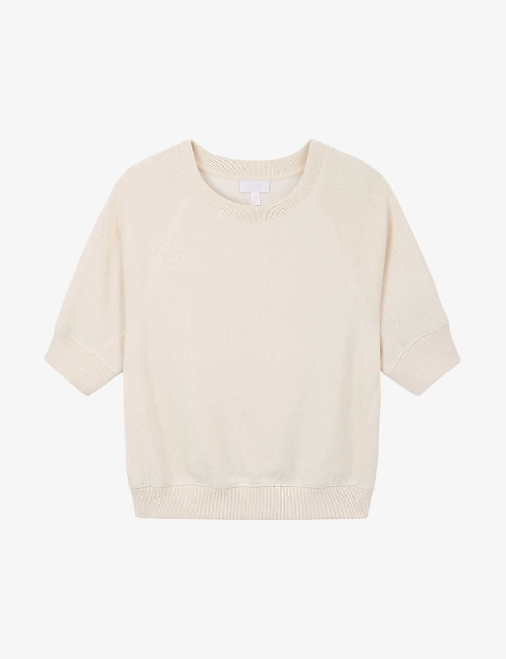 The White Company Ivory Ultimate Batwing-sleeve Cotton-blend Sweatshirt