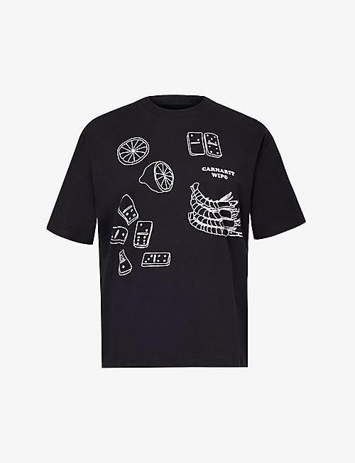 CARHARTT WIP: Lunch branded-print organic cotton-jersey T-shirt