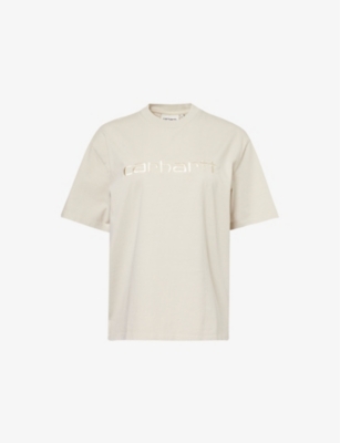 CARHARTT WIP: Logo-embroidered short-sleeve organic cotton-jersey T-shirt