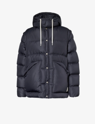 EMPORIO ARMANI: Detachable-hood down-filled shell jacket
