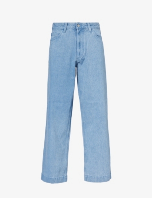 EMPORIO ARMANI - Five-pocket straight-leg jeans | Selfridges.com
