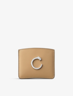 Cartier Panthère De  Leather Card Holder In Brown