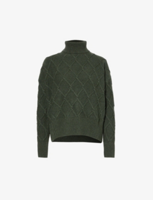 BARBOUR: Perch turtle-neck wool-blend jumper