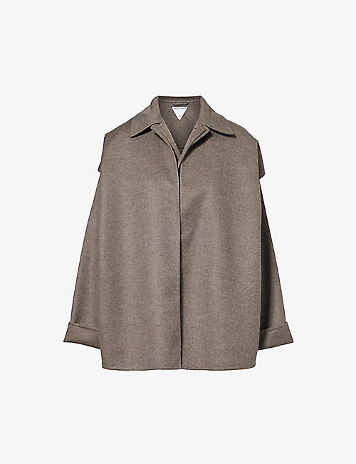 BOTTEGA VENETA: Single-breasted notched-lapel regular-fit wool and cashmere-blend coat