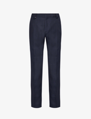 Jacquemus Mens Dark Navy Le Trouseralon Melo Straight-leg Relaxed-fit Woven Trousers
