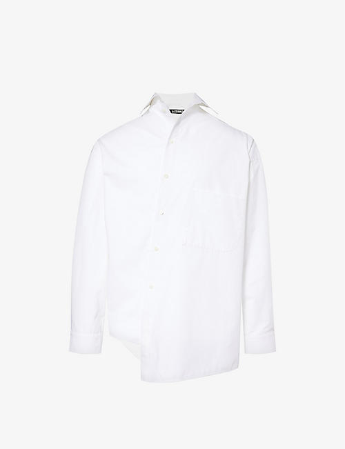 JACQUEMUS: Le chemise Cuadro relaxed-fit cotton-poplin shirt