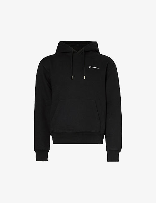 JACQUEMUS: Le Sweatshirt Brode brand-embroidered organic-cotton hoody