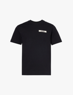 JACQUEMUS: Le T-shirt Gros Grain brand-tab cotton-jersey T-shirt