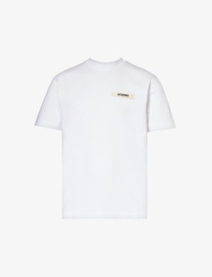 JACQUEMUS: Le T-shirt Gros Grain brand-tab cotton-jersey T-shirt