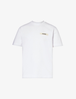 Jacquemus T-shirt Le T-shirt Gros-grain In White