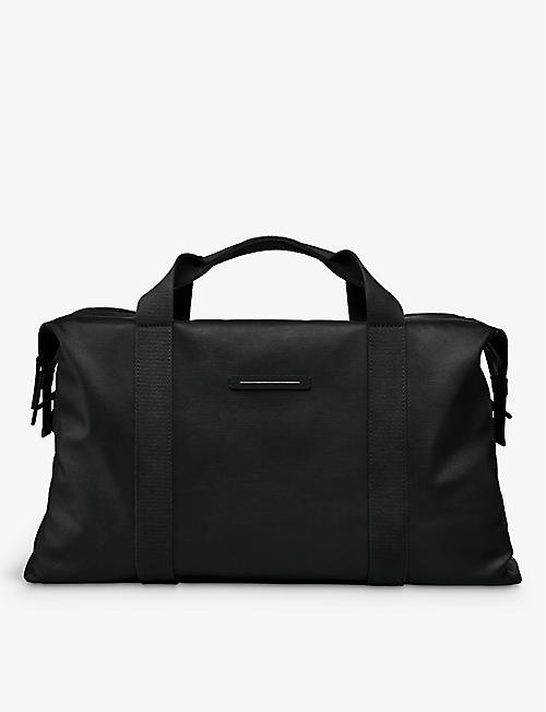 HORIZN STUDIOS: SoFo Weekender M waxed recycled coated cotton-canvas holdall