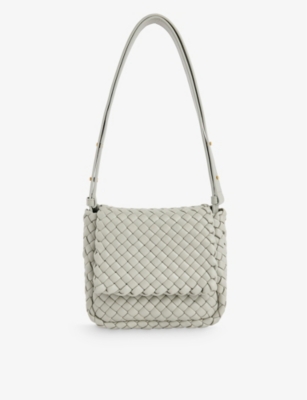 BOTTEGA VENETA: Cobble mini intrecciato leather shoulder bag