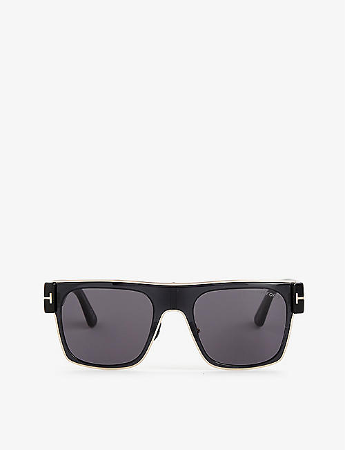 TOM FORD: FT1073 Edwin square-frame metal sunglasses
