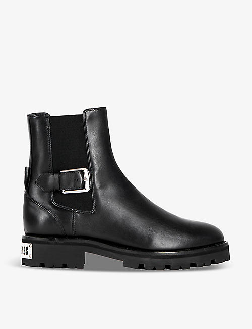 THE KOOPLES: Buckle-embellished leather Chelsea boots