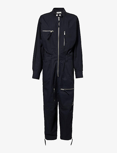 ISABEL MARANT ETOILE: Karly zipped relaxed-fit cotton jumpsuit
