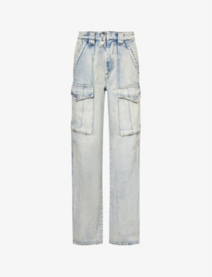 ISABEL MARANT ETOILE: Heilani patch-pocket straight-leg mid-rise jeans