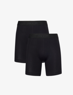 FEAR OF GOD: Elasticated-waistband pack of two stretch-cotton boxer briefs