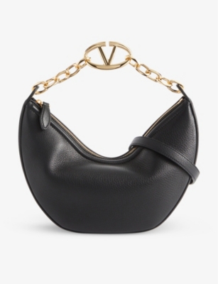 VALENTINO GARAVANI: VLOGO small leather shoulder bag