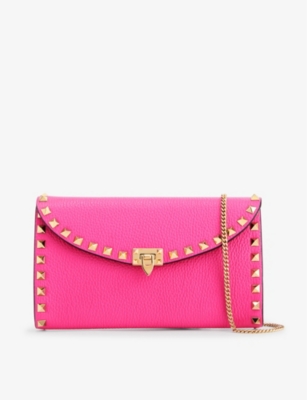 VALENTINO GARAVANI: Rockstud leather cross-body bag