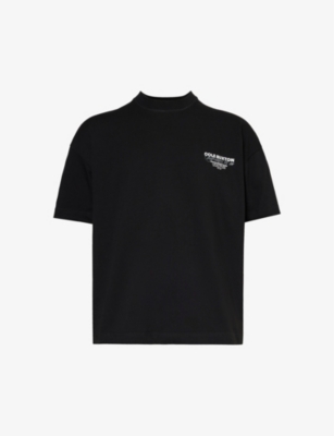 Cole Buxton Mens Vintage Black X Selfridges Logo-print Cotton-jersey T-shirt