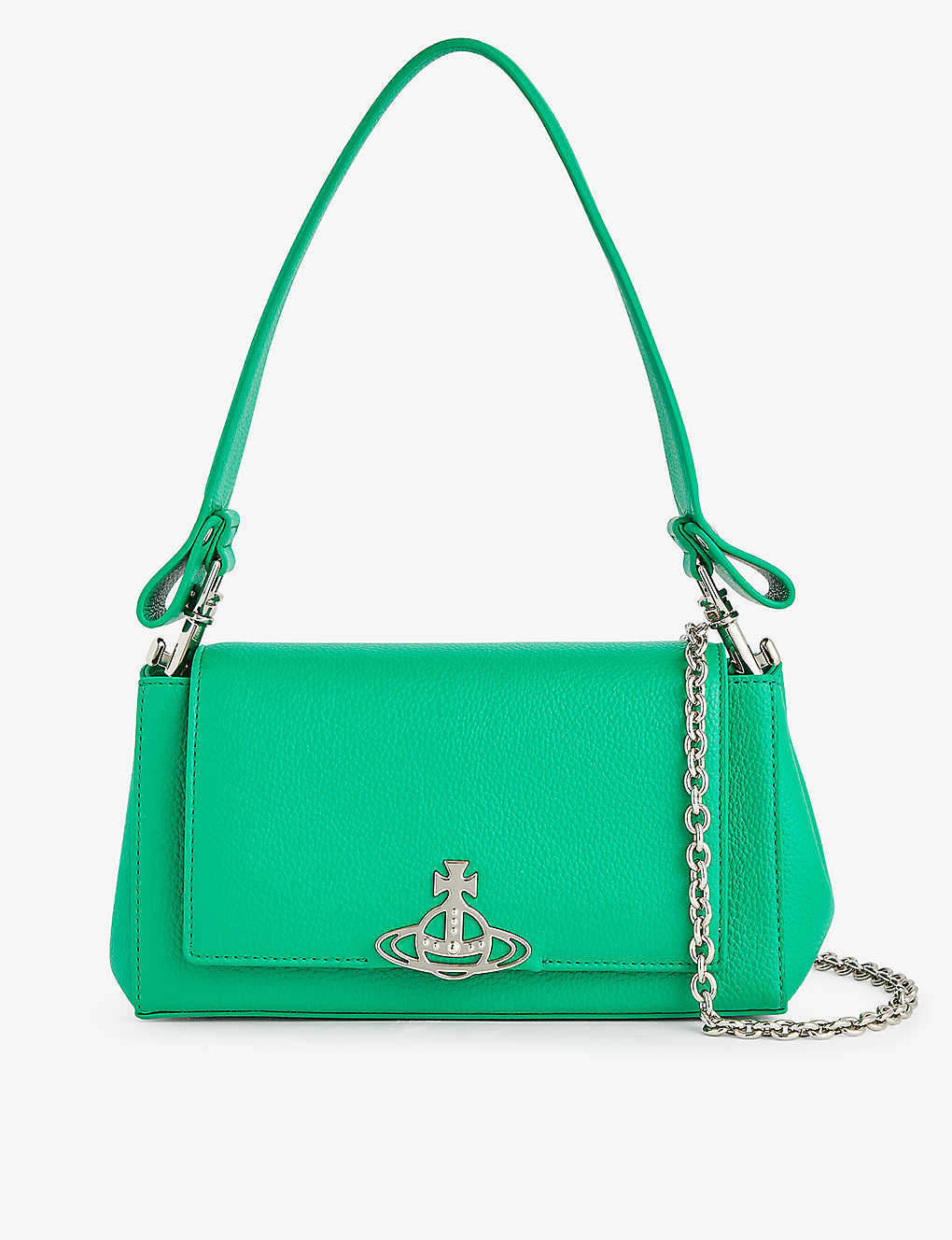 Vivienne Westwood Womens Bright Green Hazel Faux-leather Top-handle Bag