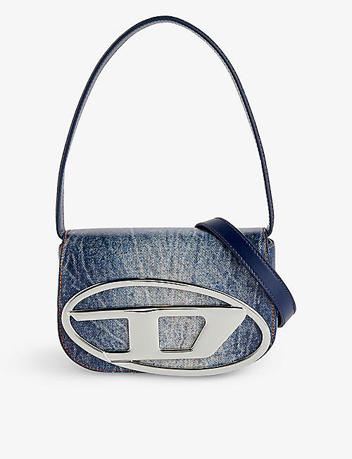 DIESEL: 1DR logo-plaque leather shoulder bag