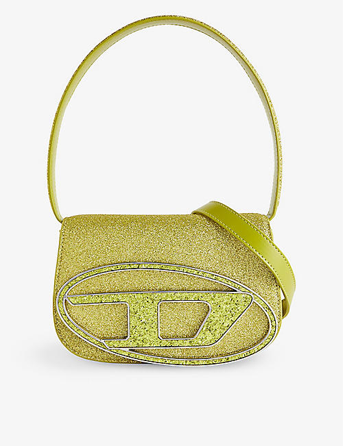 DIESEL: 1DR logo-plaque faux-leather shoulder bag