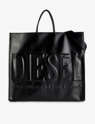 Diesel Dsl 3d Tote Bag In Black