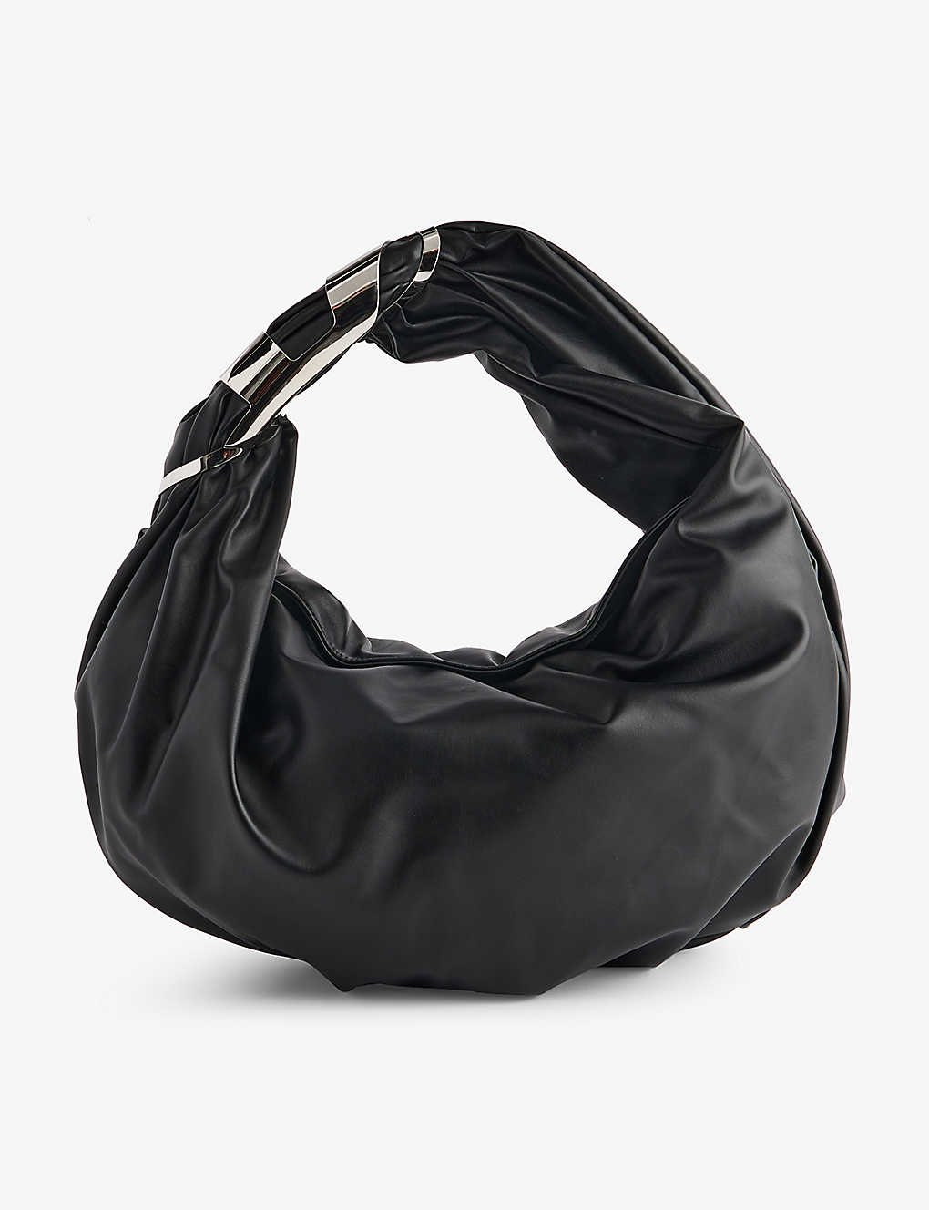 Diesel Grab-d Faux-leather Hobo Bag In Black
