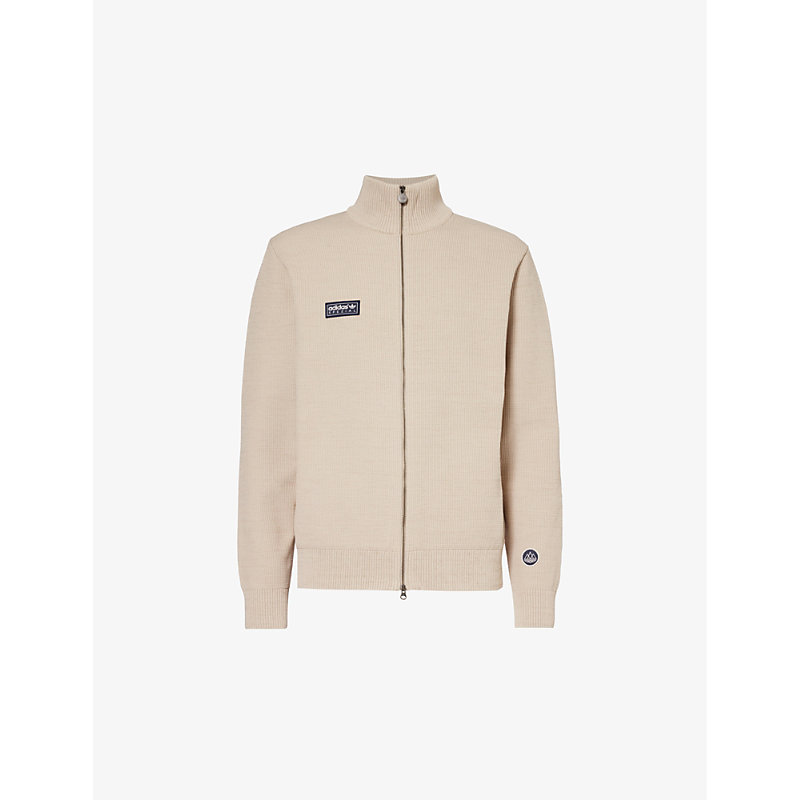 Adidas Statement Lawton Brand-patch Recycled Polyester-blend Jacket In Hemp