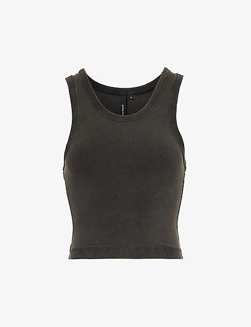 ENTIRE STUDIOS: Cropped slim-fit stretch-organic cotton top