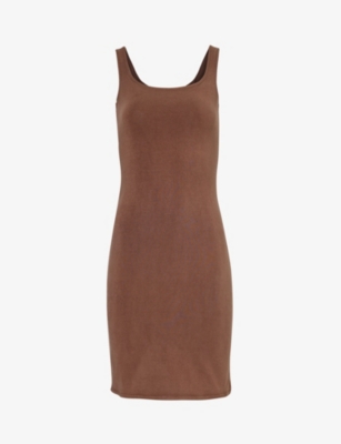 ENTIRE STUDIOS: Square-neck sleeveless stretch-organic cotton mini dress
