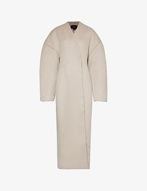 ENTIRE STUDIOS: Chrysalis dropped-shoulder oversized-fit wool-blend coat