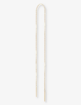 The Alkemistry Womens Yellow Gold Long Chain Threader 18ct Yellow-gold Single Earring