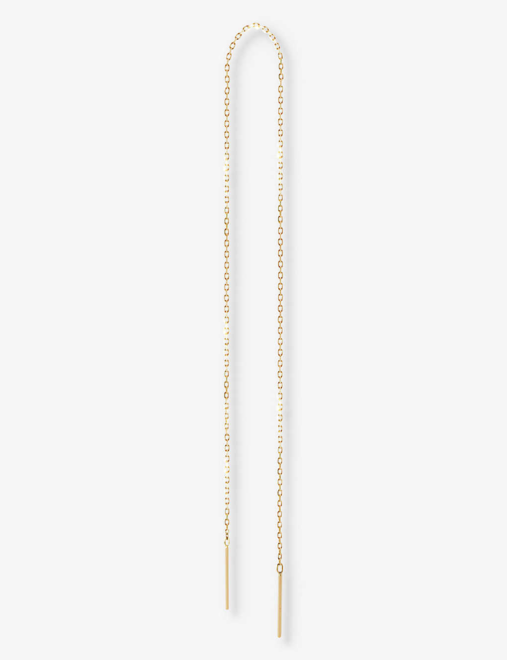The Alkemistry Womens Yellow Gold Long Chain Threader 18ct Yellow-gold Single Earring