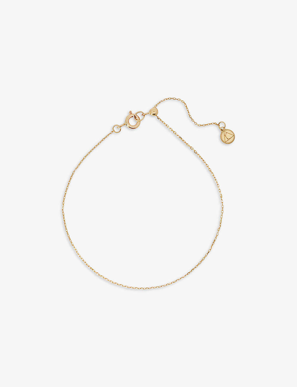 The Alkemistry Womens Yellow Gold Nude Shimmer 18ct Recycled Yellow-gold Adjustable Chain Bracelet
