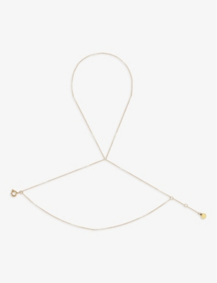 The Alkemistry Womens Yellow Gold Nude Shimmer 18ct Recycled Yellow-gold Adjustable Five-strand Brac