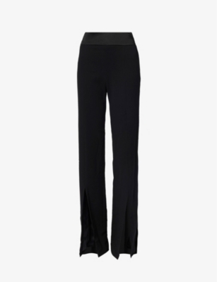 Simkhai Ariah Front Split Hem Pants In Black