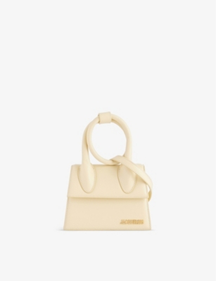 Jacquemus Ivory Le Chiquito Medium Leather Top-handle Bag