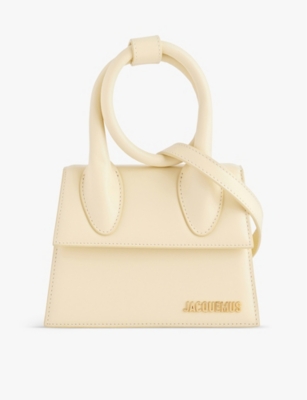 Jacquemus Ivory Le Chiquito Medium Leather Top-handle Bag