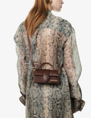 Jacquemus Womens Brown Le Bambino Leather Shoulder Bag In Brown