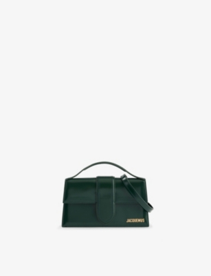 Jacquemus Dark Green Le Grand Bambino Leather Top-handle Bag